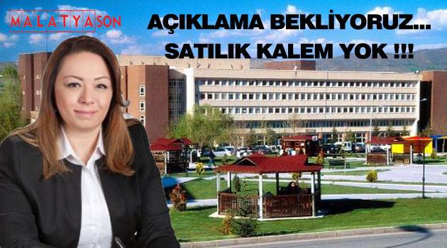 AÇIKLAMA BEKLİYORUZ…SATILIK KALEM YOK !!!