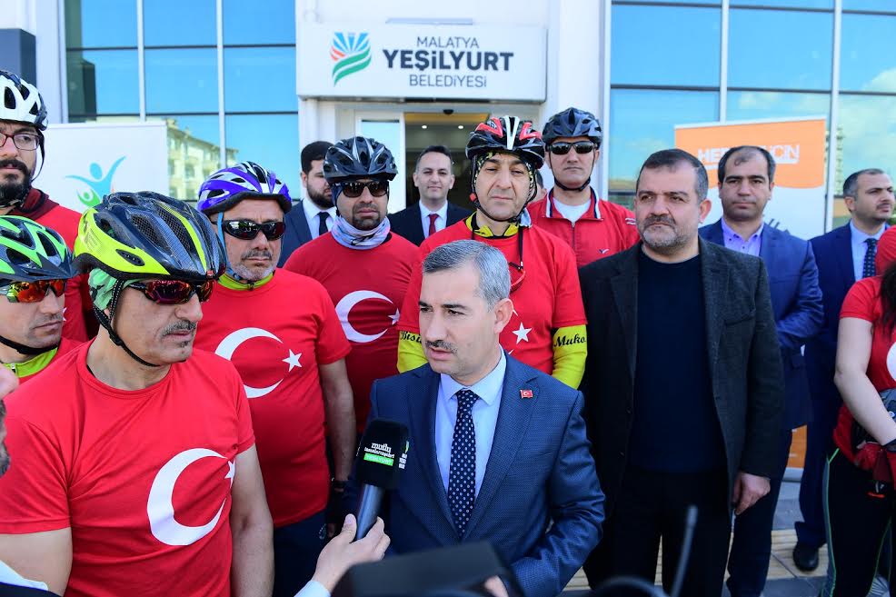 Yeşilyurt Belediyesi, ‘Çanakkale Şehitleri Anma’ Bisiklet Gezi Programı Düzenledi