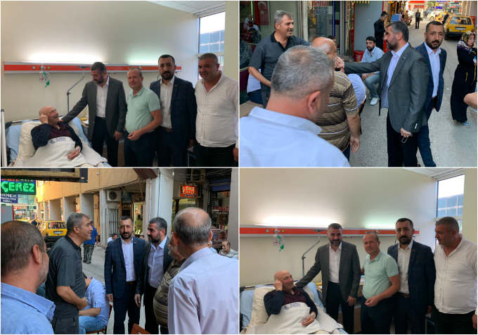 MHP Malatya İl Başkanı R.Bülent Avşar, esnaf  ve hastanede hasta yakınlarını ve  hastaları ziyaret ederek,  istişarelerde bulundu.
