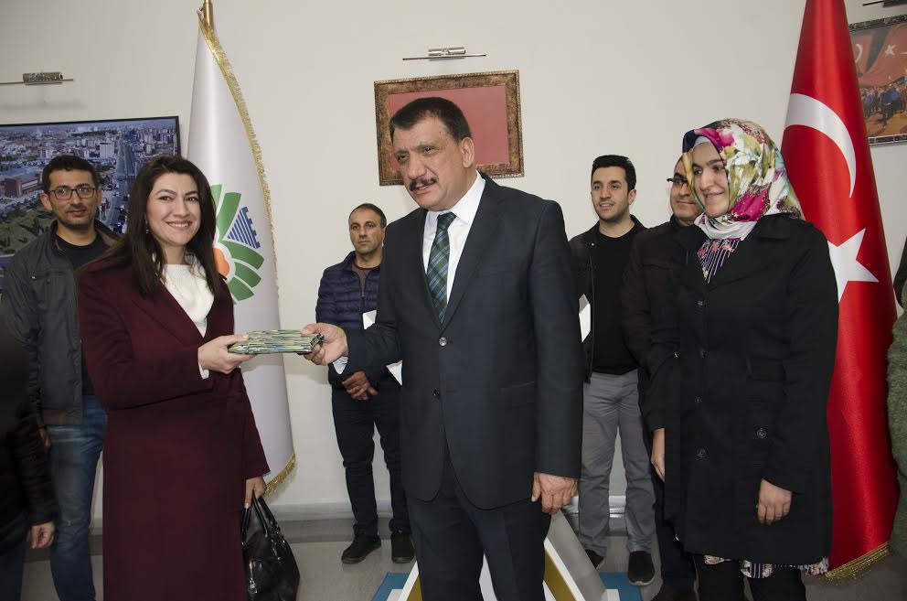 Öğretmenlerden Başkan Gürkan’a anlamlı ziyaret