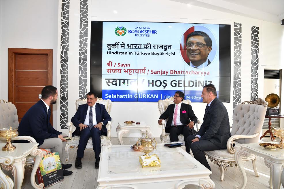 Hindistan Büyükelçisinin Belediye ziyareti