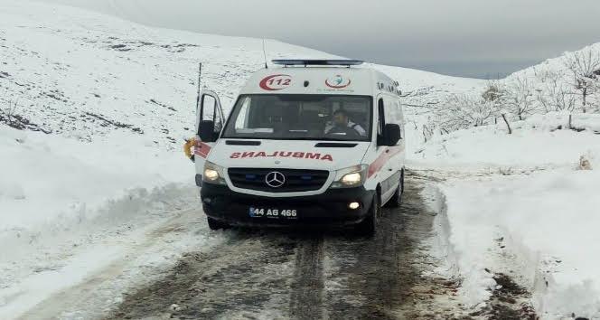 65 yaşındaki hastayı Battalgazi belediyesi ve 112 ekipleri kurtardı