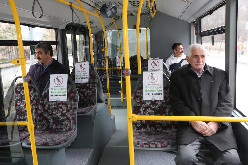 Elazığ belediyesi toplu taşımada boş koltuk uygulaması başlattı