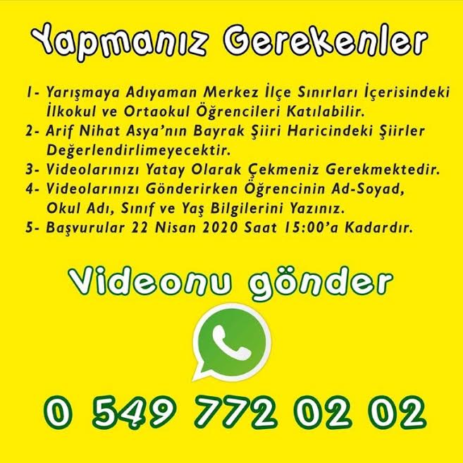 Adıyaman Belediyesi’nden 23 Nisan’a Özel Yarışma
