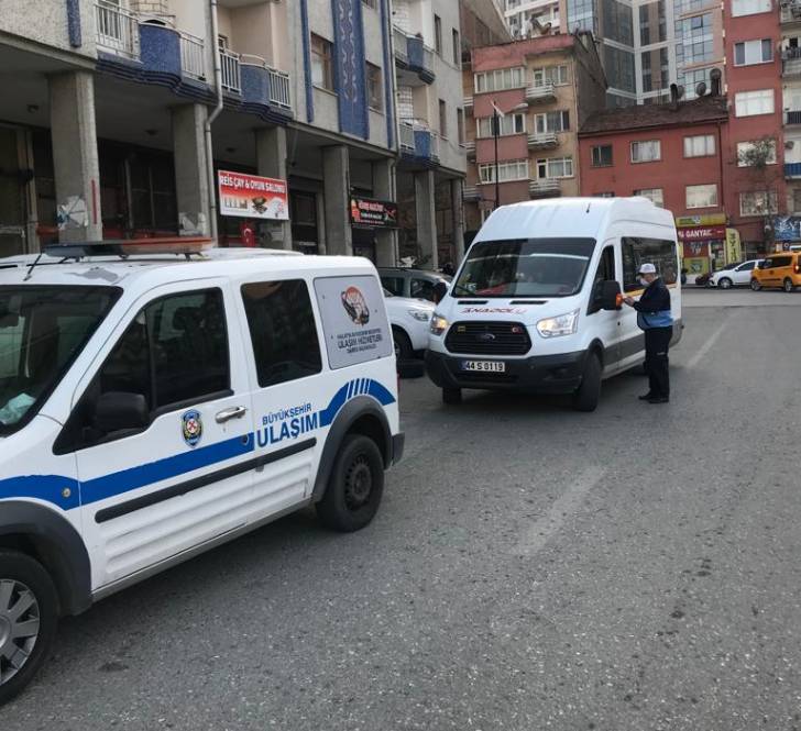 Büyükşehir Belediyesinden S, M, J, T ve H Plakalı araçlara denetim