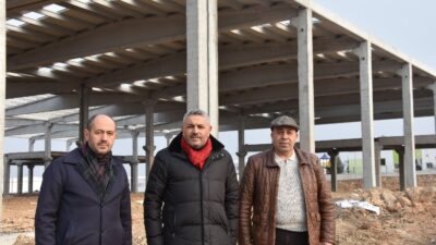 Başkan Sadıkoğlu, İŞGEM Mesleki Eğitim Merkezi inşaat çalışmalarını inceledi