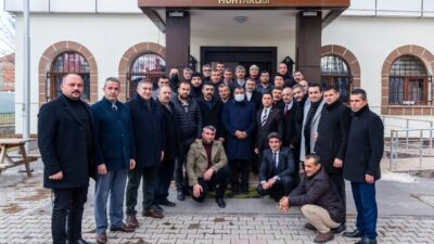 Başkan Gürkan Malatya Muhtarlar Derneği Başkanı Şahin Demirci ve Yönetim Kurulu Üyelerini ziyaret etti