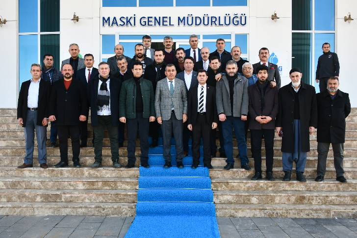 Malatya Muhtarlar Derneği Yönetim Kurulu Üyeleri, MASKİ Genel Müdürü Mehmet Mert’i ziyaret etti.