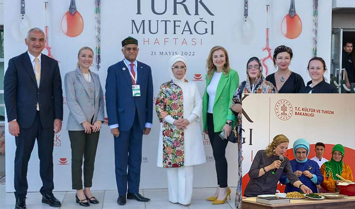 “Atıksız Mutfak” sunumunda Emine Erdoğan, Malatya’nın “Hırçikli Köftesi”ni yuvarladı