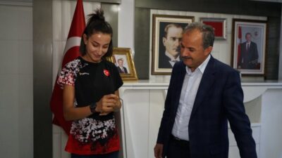 Milli Sporcudan, Başkan Kılınç’a Ziyaret