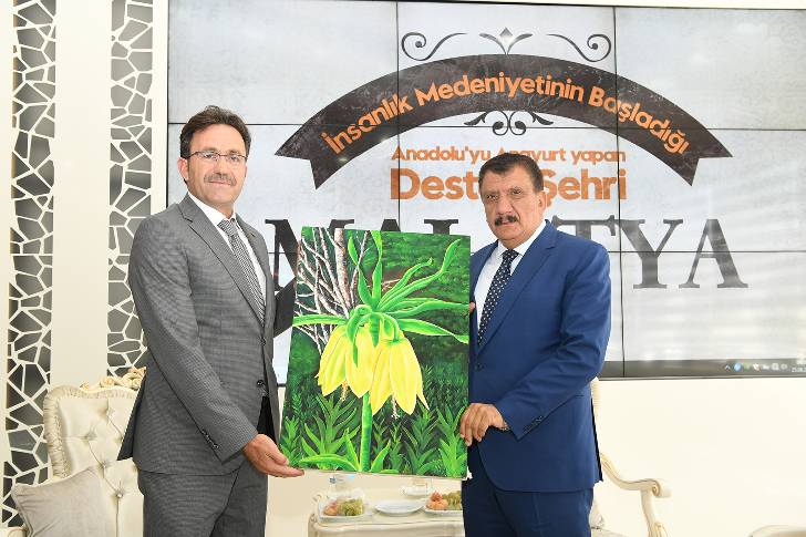 Başkan Gürkan’ı Sincik Belediye Başkanı Ziyaret Etti