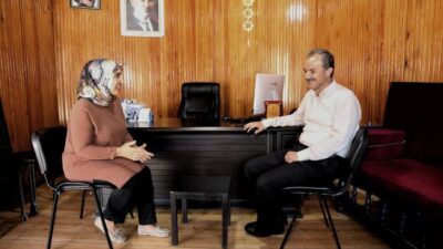 Başkan Kılınç’tan Şehrin Tek Kadın Muhtarına Ziyaret