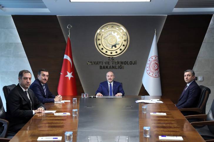 Tüfenkci, Vali Şahin ve OSB Başkan Vekili Baştürk ile birlikte Bakan Varank ile görüştü