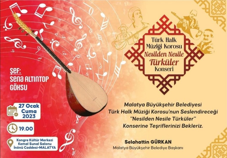 ‘Nesilden Nesile Türküler’ Konseri düzenleniyor
