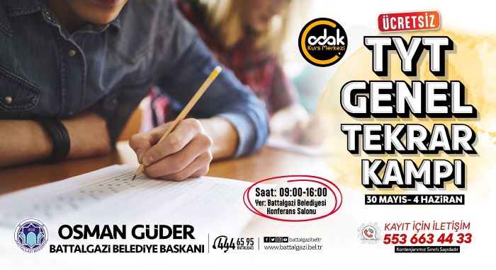 Battalgazi Belediyesin’den Depremzede Öğrencilere Sınav Desteği