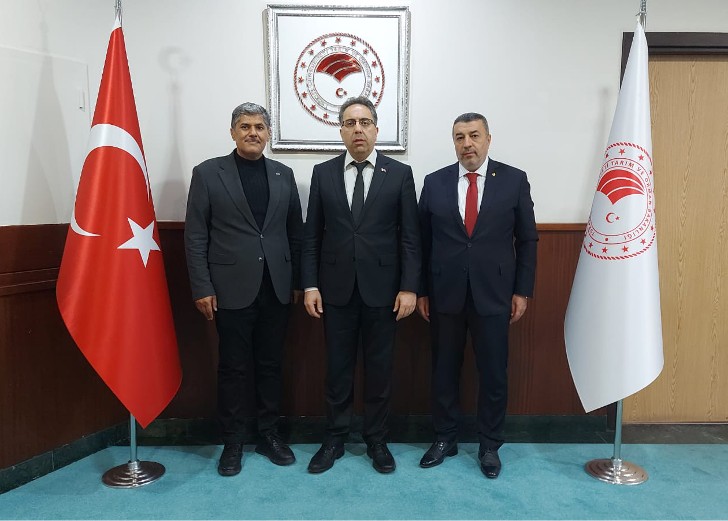 Özcan, Tarım ve Orman Bakan Yardımcısı Prof. Dr. Ahmet Gümen ile Gıda ve Kontrol Genel Müdürü Dr. Ersin Dilber’i ziyaret etti.