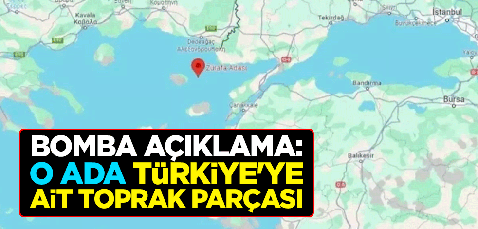 Bomba açıklama: Zürafa Adası, Türkiye’ye ait bir toprak parçasıdır