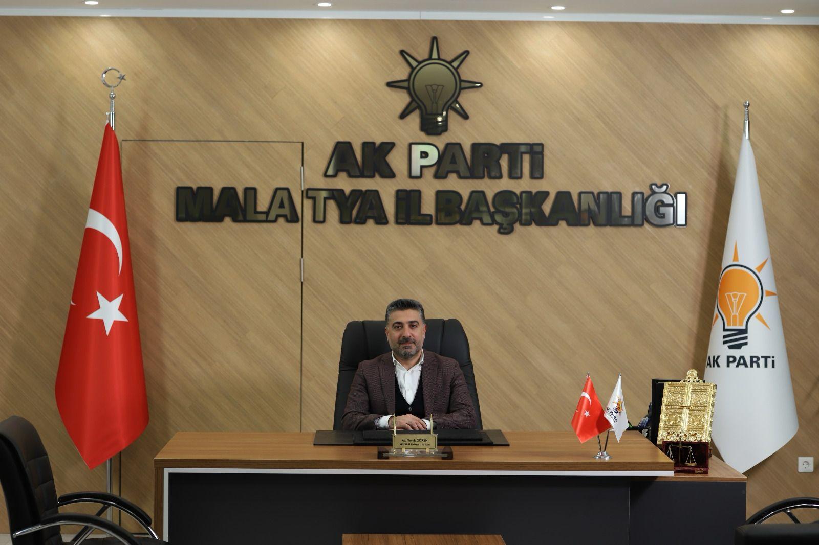 AK Parti Malatya İl Başkanı Namık Gören’in Ramazan Bayramı tebrik mesajı