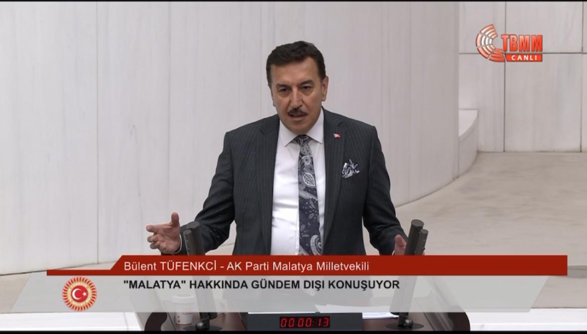 Tüfenkci, Meclis’te kayısının sorunlarına değindi, TFF’nin Yeni Malatyaspor kararını eleştirdi