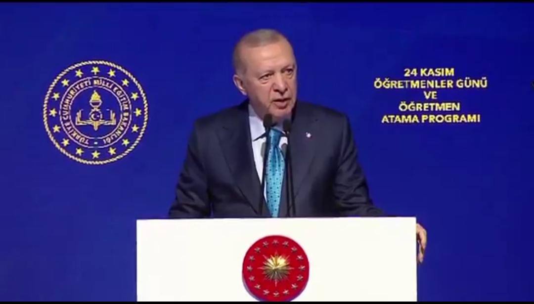 Cumhurbaşkanımız Sayın Recep Tayyip Erdoğan’ın 24 Kasım Öğretmenler Günü ve Öğretmen Atama Programı’ndaki konuşmalarından…