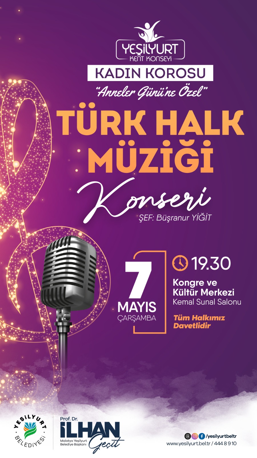 Yeşilyurt Kent Konseyi Kadın Korosunun ‘Anneler Günü’ Konseri 7 Mayıs Saat 19:30’da!