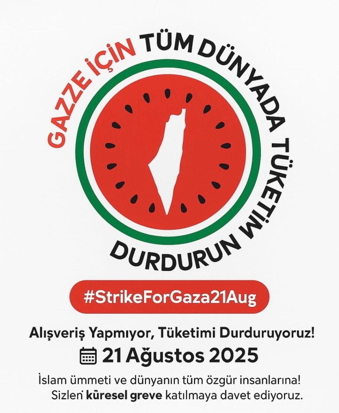 Gazze için tüketim boykotuna malatya’dan da destek