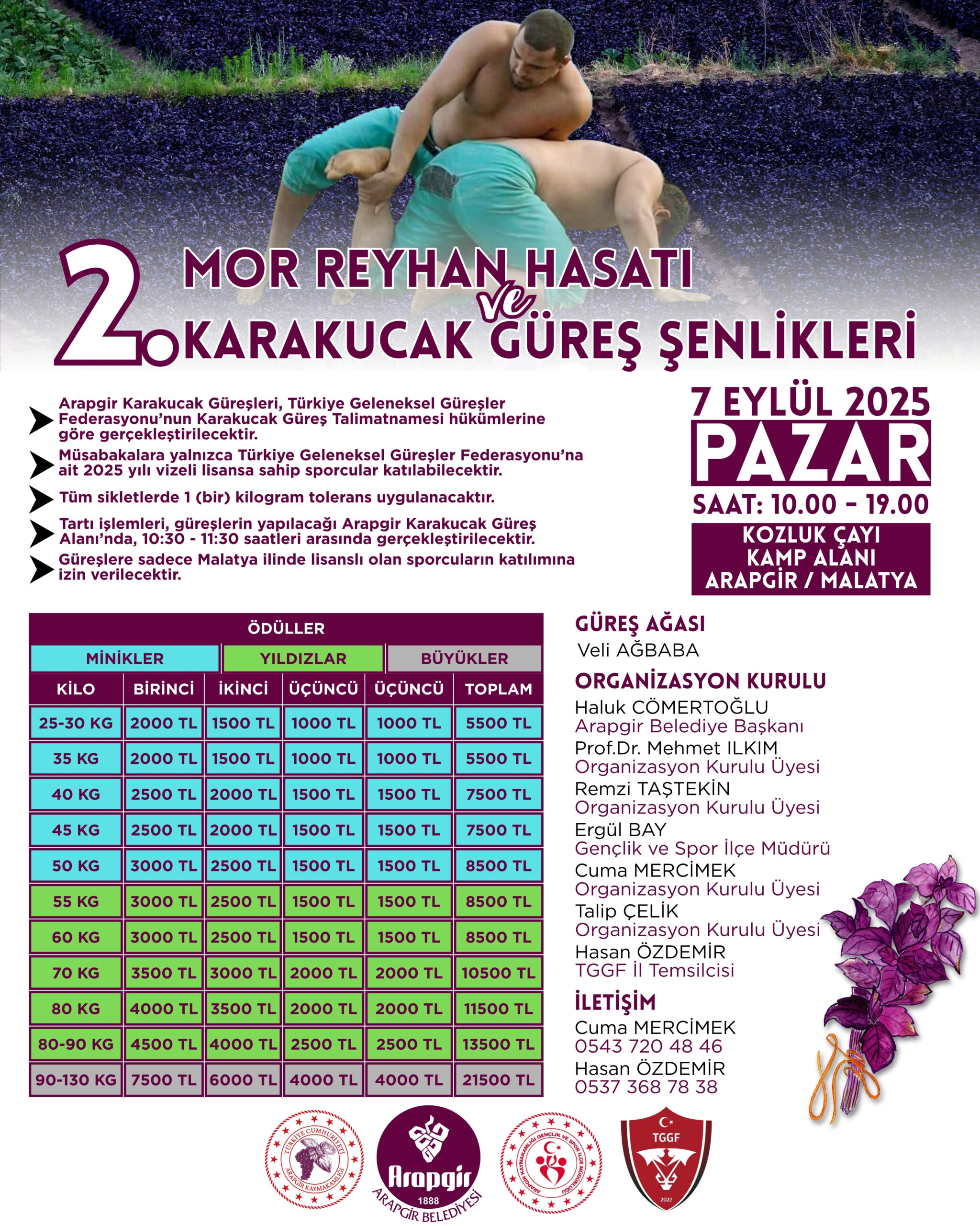 Mor reyhan kokusu eşliğinde; kültür, spor ve dayanışma dolu bir gün sizi bekliyor!