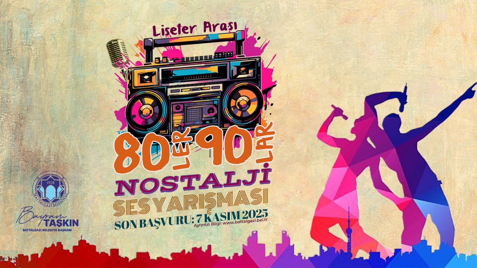 Battalgazi Belediyesi’nden Liseler Arası 80’ler ve 90’lar Nostalji Ses Yarışması