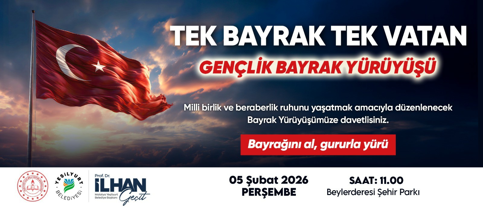 Başkan Geçit, “5 Şubat’ta Beylerderesi’nde Gençlik Bayrak Yürüyüşü Düzenleyeceğiz”