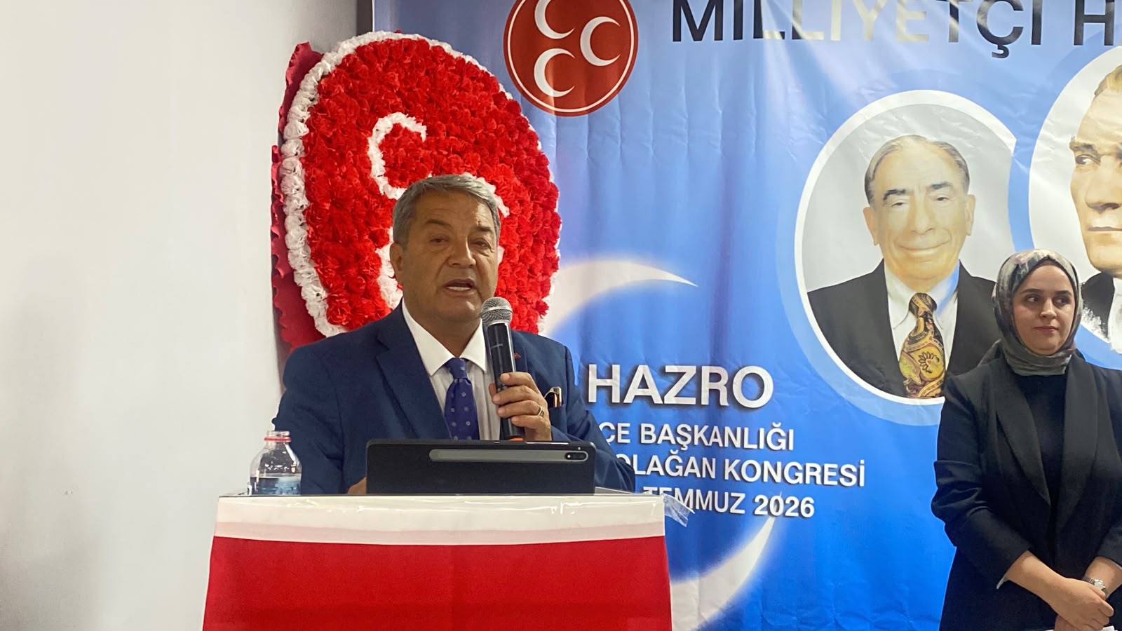 Fendoğlu MHP Diyarbakır-Hazro İlçe Kongresi nde kardeşlik mesajı verdi