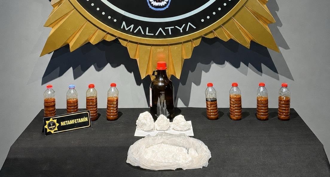 Malatya’da 4 kilo 875 Gram Metamfetamin Ele Geçirildi