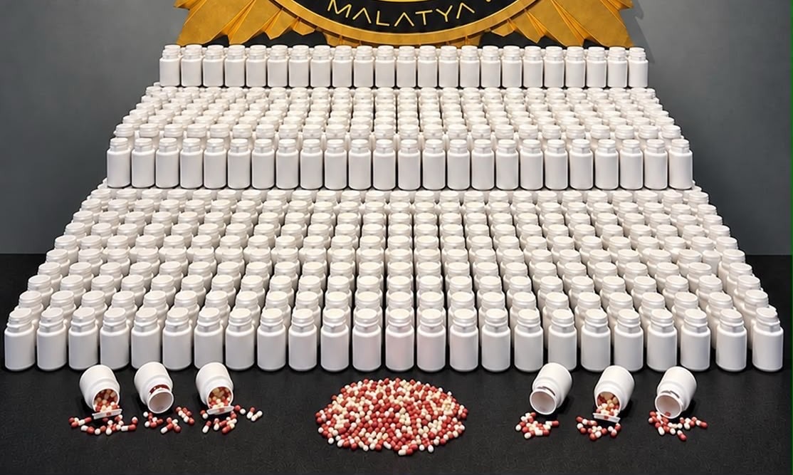 Malatya’da Uyuşturucu Operasyonu: 44 Bin 616 Hap Ele Geçirildi